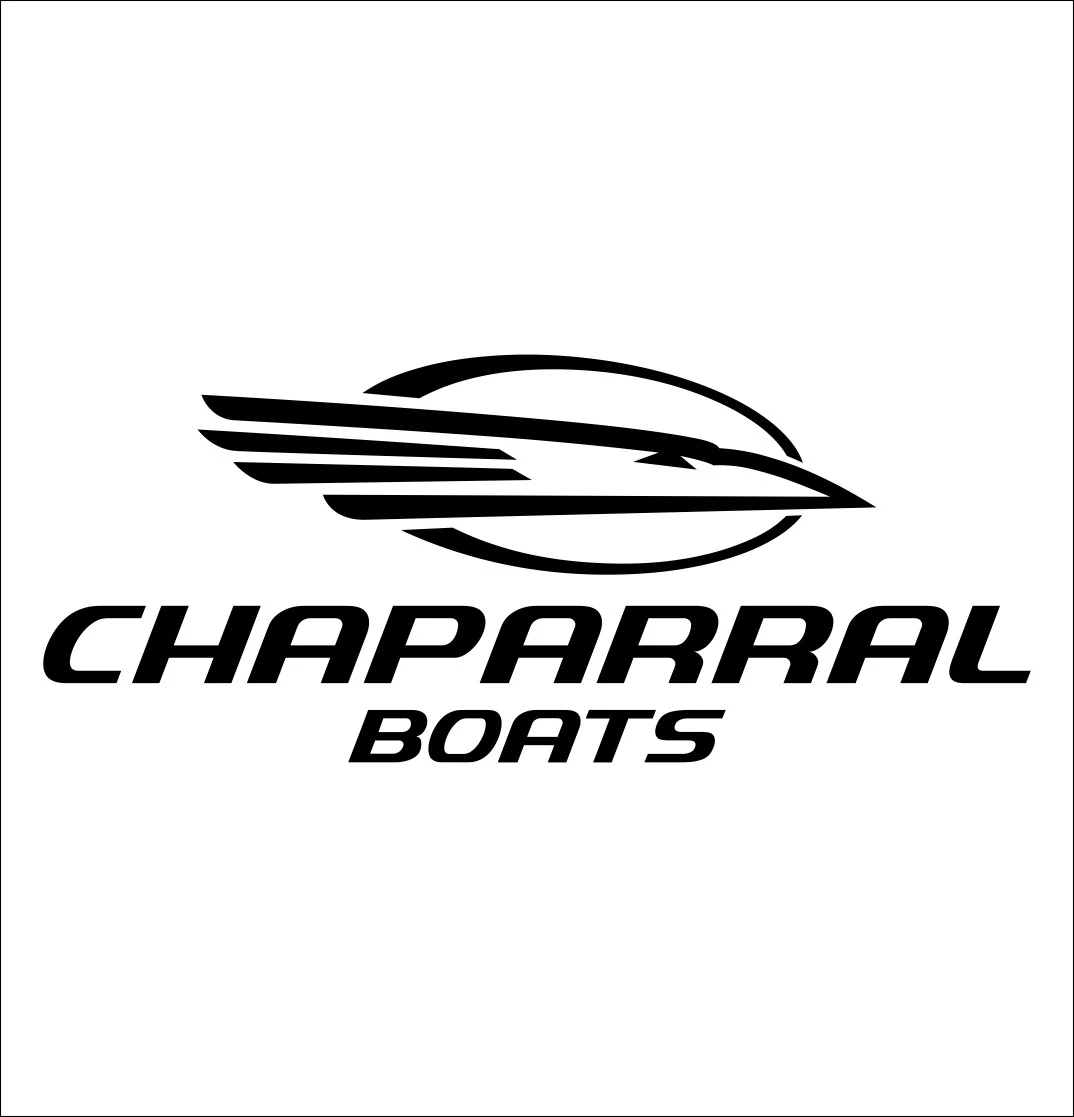 Chaparral Boats logo: black stylized swoosh around a circle with bold CHAPARRAL BOATS text beneath on white background.